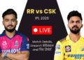 RR vs CSK