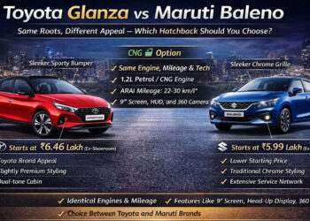 Toyota Glanza और Maruti Baleno