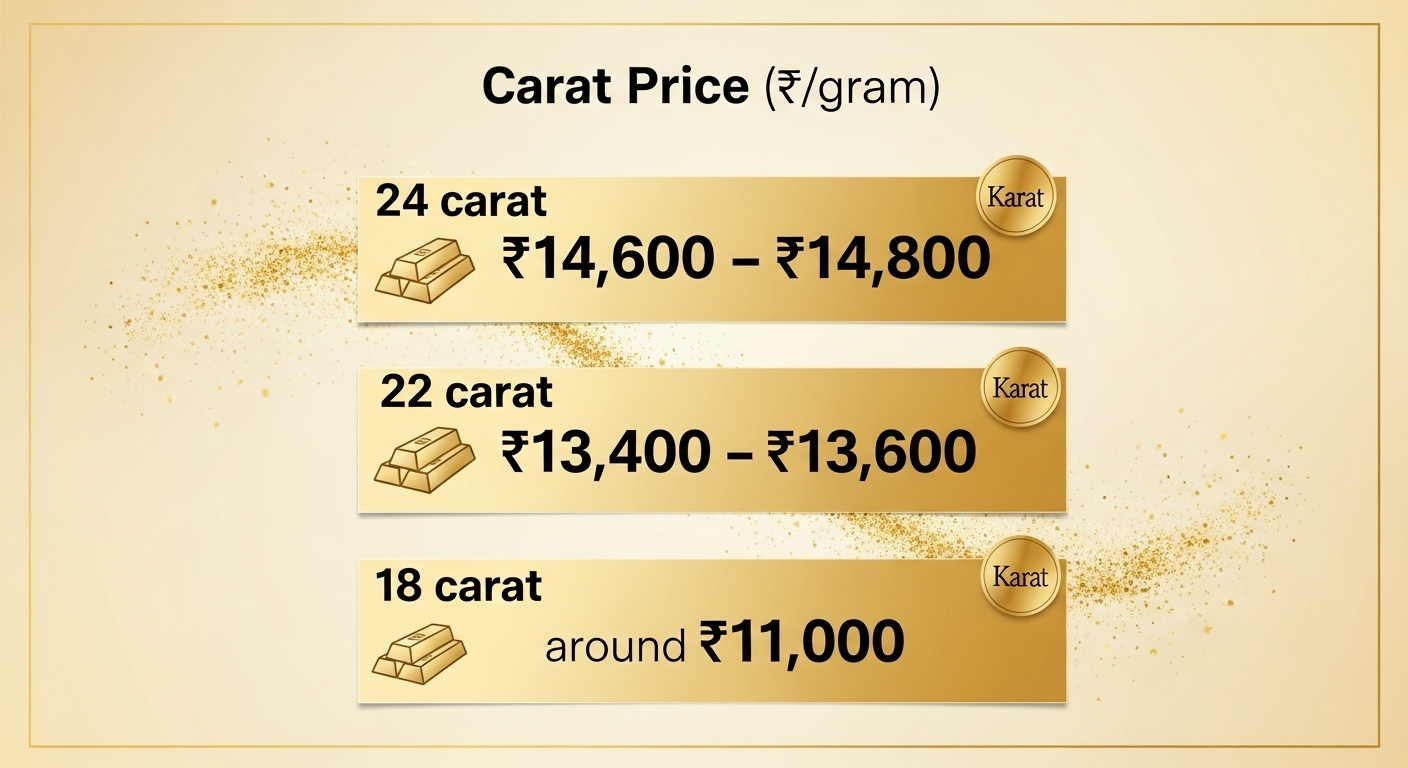 भारत में आज का गोल्ड रेट प्रति ग्राम