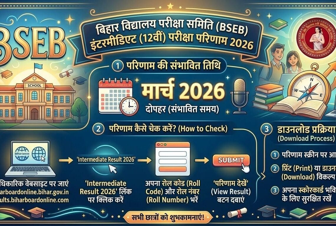बिहार बोर्ड 12th रिजल्ट 2026
