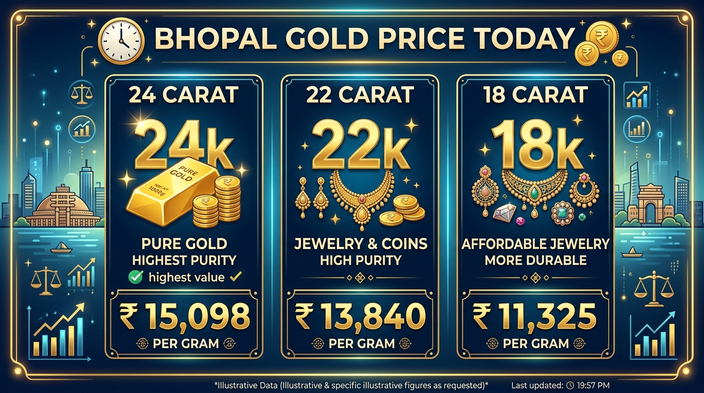 भोपाल में आज का गोल्ड रेट (Bhopal Gold Price Today)