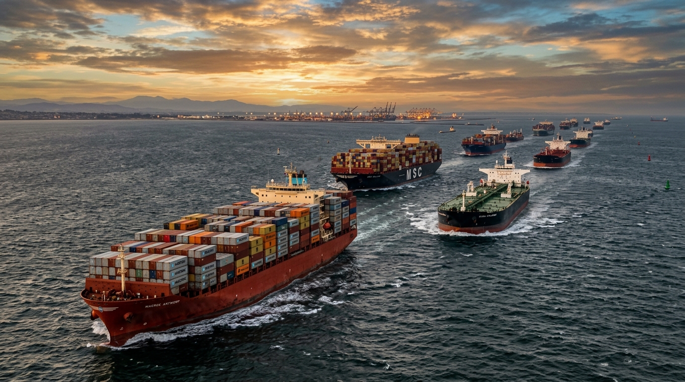 Cargo ships sailing 202604041539 ईरान-अमेरिका-इजराइल टकराव की नई दिशा