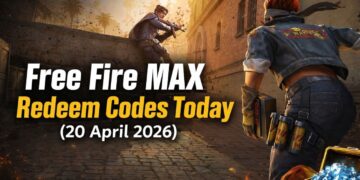 Free Fire MAX Redeem Codes Today (20 April 2026) – फ्री स्किन्स, वेपन्स और Rewards कैसे पाएं