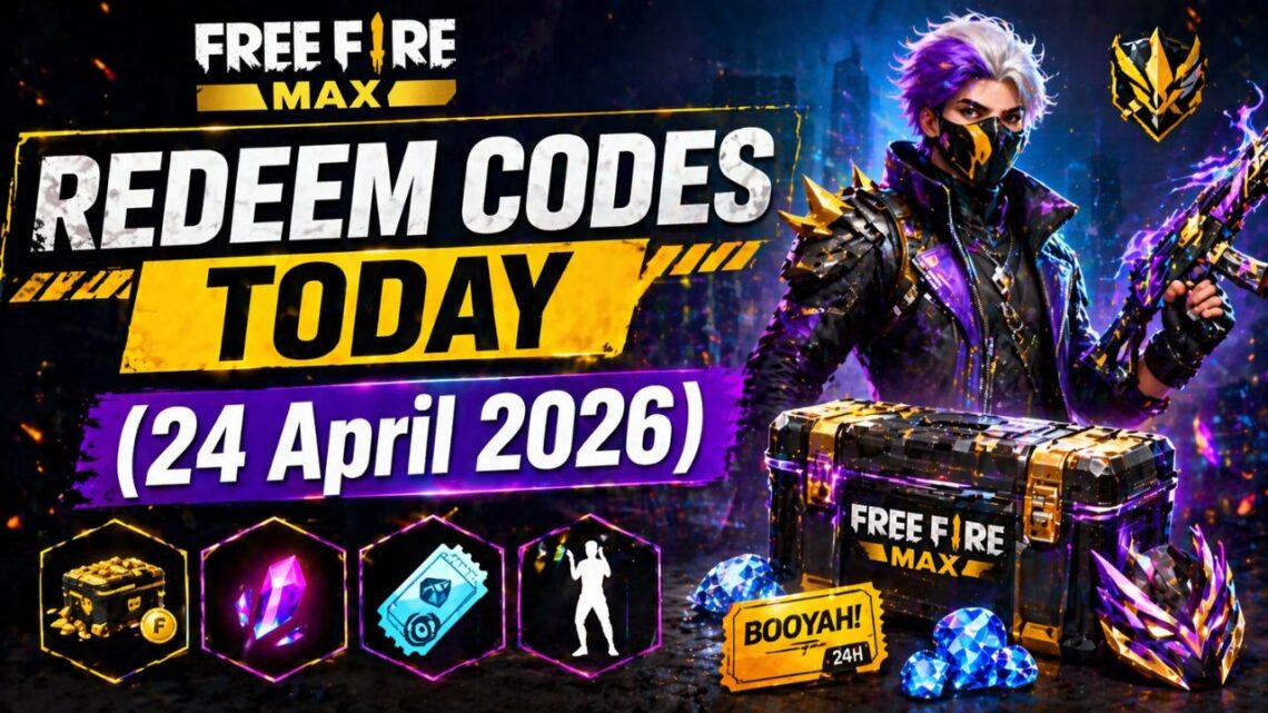 Free Fire Max Redeem Codes Today 24 April 2026 Free Fire Max Redeem Codes Today (24 April 2026)