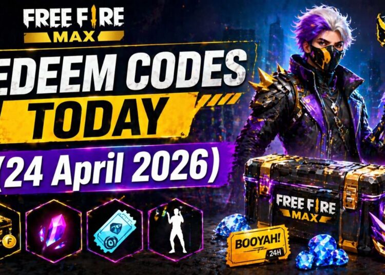 Free Fire Max Redeem Codes Today (24 April 2026)