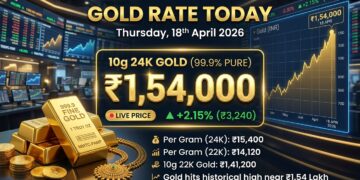 आज का सोने का भाव 18 अप्रैल 2026