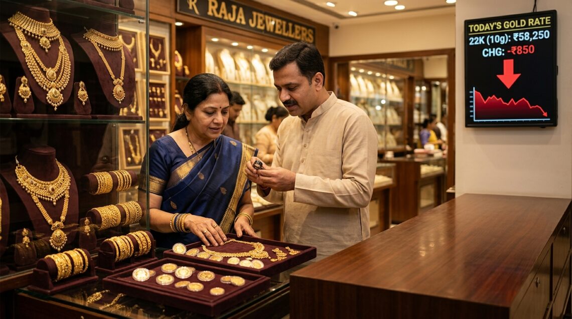 Indian gold jewelry 202604061119 6 अप्रैल 2026 गोल्ड रेट: आज सोना हुआ सस्ता, जानें 24K, 22K और 18K के ताजा भाव