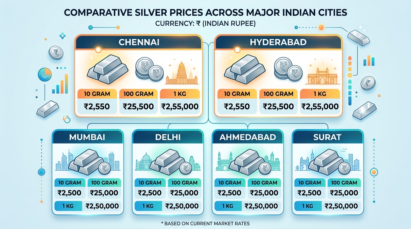 Silver Price Today in India – चांदी का लेटेस्ट रेट