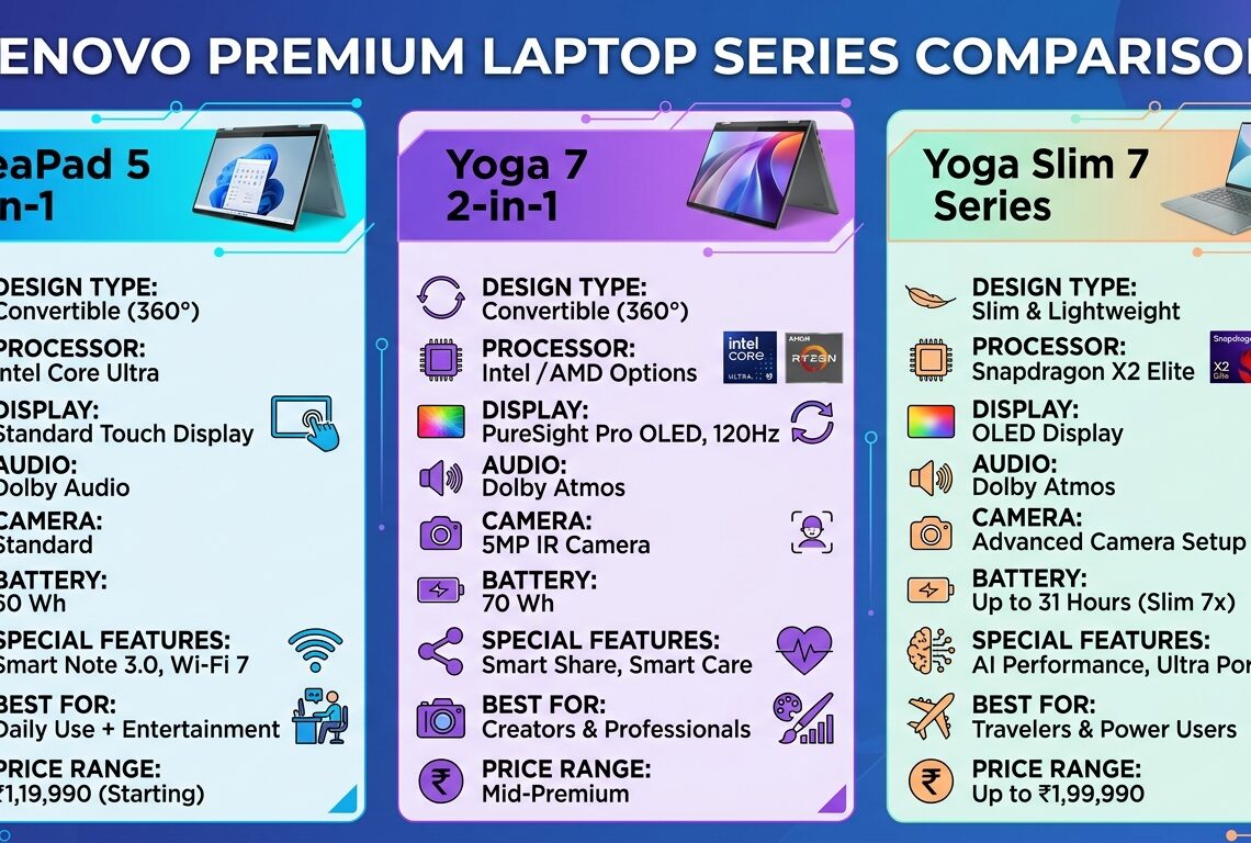 Lenovo Premium Laptop Series Comparison
