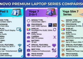Lenovo Premium Laptop Series Comparison