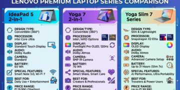 Lenovo Premium Laptop Series Comparison