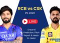 RCB vs CSK