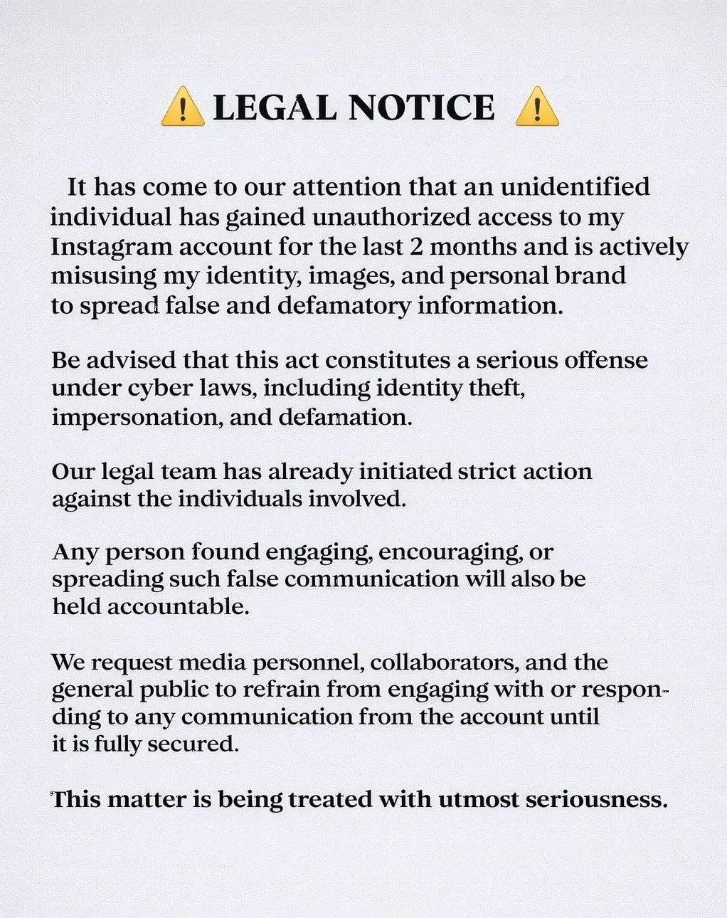 यह साइबर क्राइम का मामला है – ज्योति सक्सेना