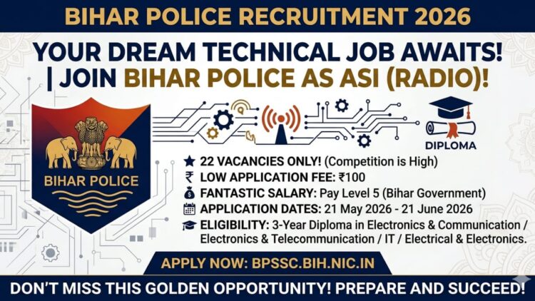 Bihar Police ASI Recruitment 2026