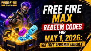 Free Fire MAX Redeem Codes for May 1 2026 Get Free Rewards Quickly 1 मई 2026 के Free Fire MAX रिडीम कोड्स
