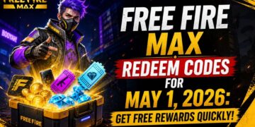 1 मई 2026 के Free Fire MAX रिडीम कोड्स