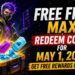 1 मई 2026 के Free Fire MAX रिडीम कोड्स