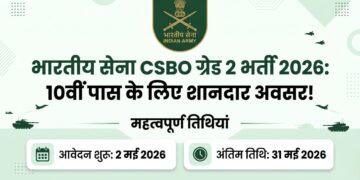 Indian Army CSBO Grade 2 Recruitment 2026