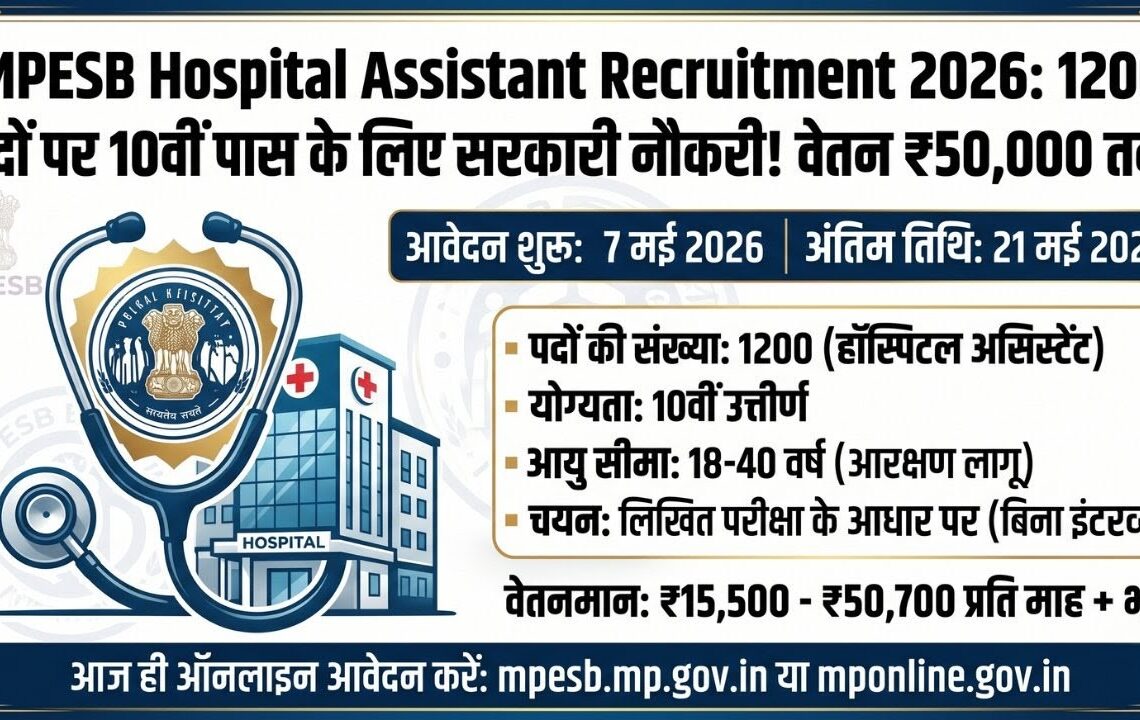 MPESB Hospital Assistant Recruitment 2026