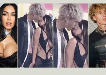 Megan Fox Machine Gun Kelly awkward kiss viral video