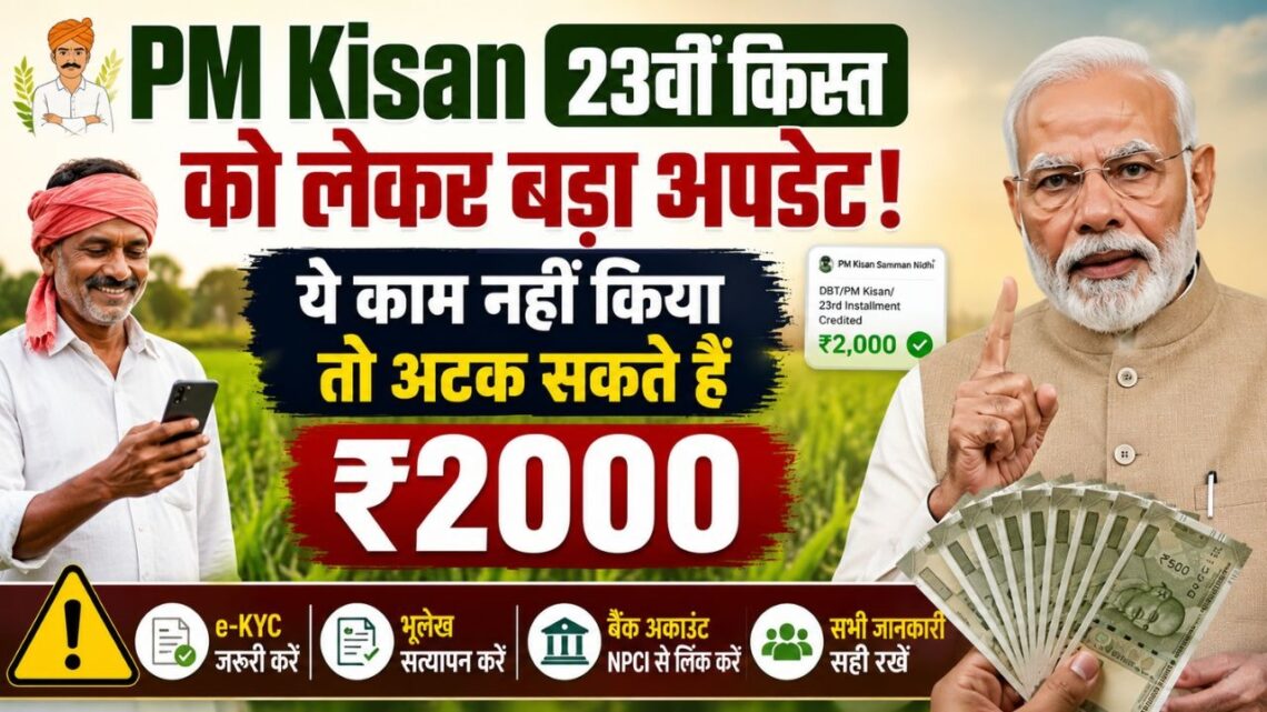 PM Kisan 23वीं किस्त को लेकर बड़ा अपडेट PM Kisan 23rd Installment