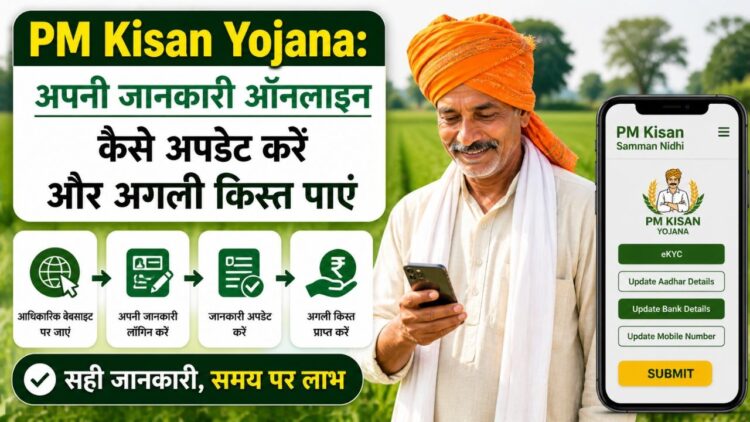 PM Kisan Yojana अपनी जानकारी ऑनलाइन कैसे अपडेट करें और अगली किस्त पाएं