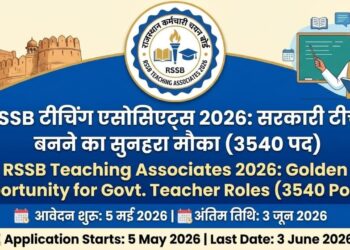 RSSB Teaching Associates 2026