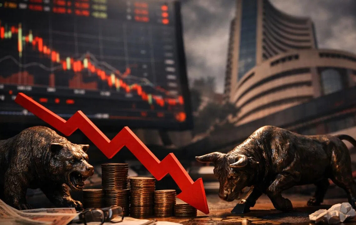 Stock Market Crash शेयर बाजार में हाहाकार Sensex 1450 अंक टूटा रुपया रिकॉर्ड निचले स्तर पर Stock Market Crash शेयर बाजार में हाहाकार Sensex 1450 अंक टूटा रुपया रिकॉर्ड निचले स्तर पर