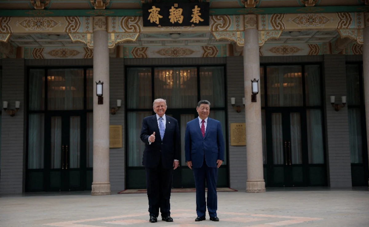 Trump China Visit Zhongnanhai