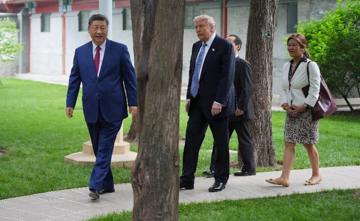 Trump China Visit Zhongnanhai