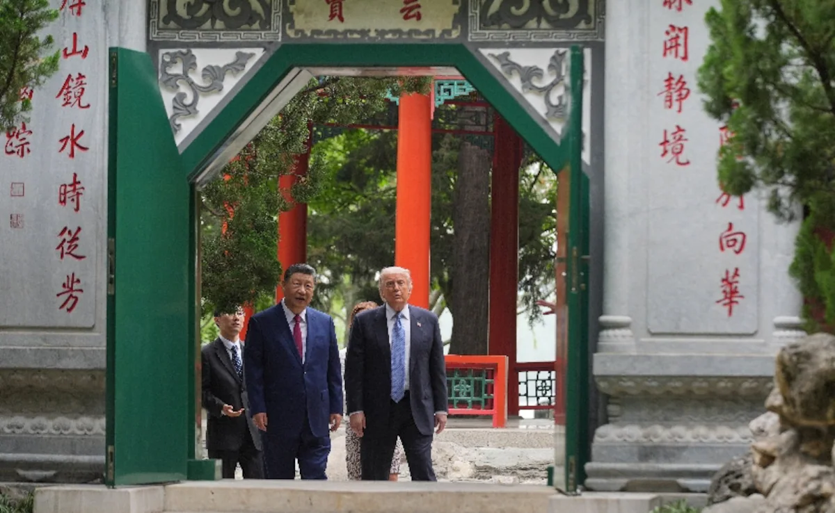 Trump China Visit Zhongnanhai