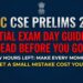 UPSC CSE Prelims 2026 UPSC CSE Prelims 2026