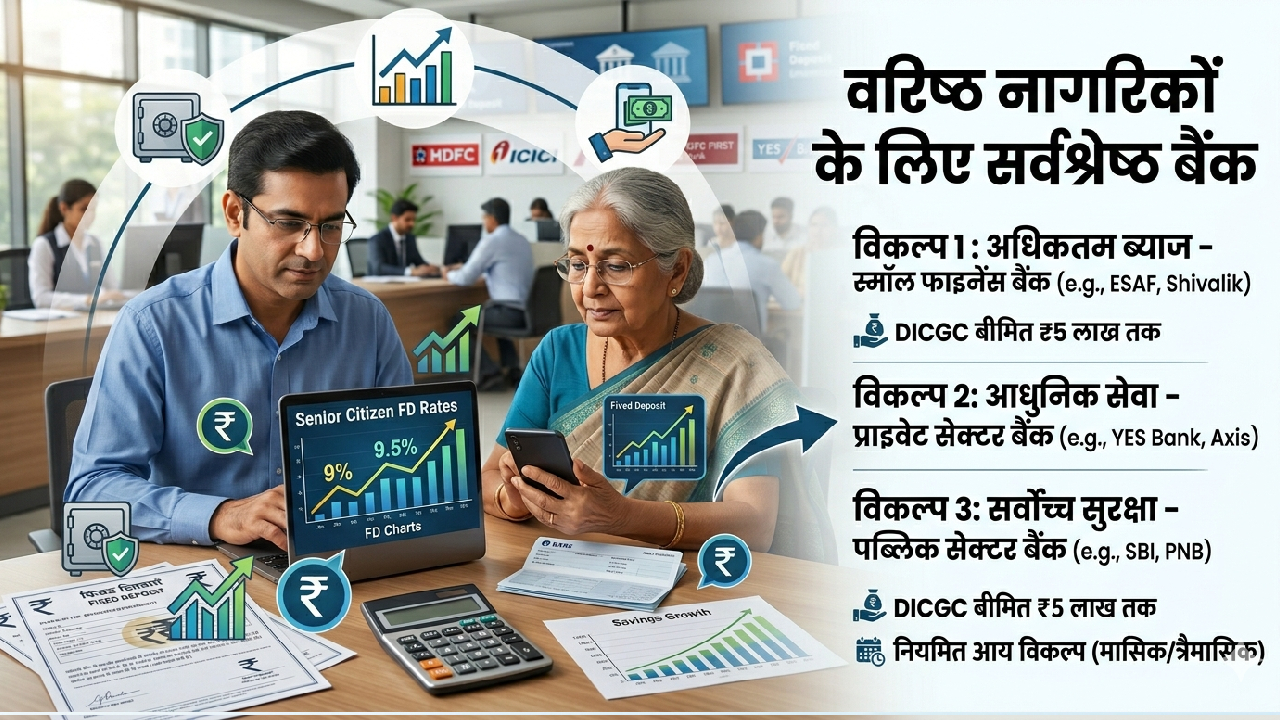 वरिष्ठ नागरिकों के लिए कौन सा बैंक सबसे फायदेमंद?