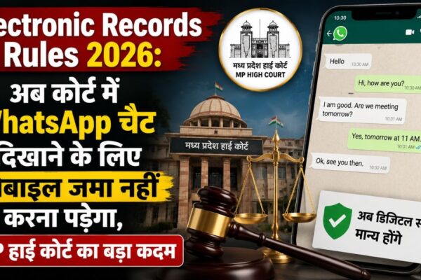 Electronic Records Rules 2026: अब कोर्ट में WhatsApp चैट दिखाने के लिए मोबाइल जमा नहीं करना पड़ेगा, MP हाई कोर्ट का बड़ा कदम
