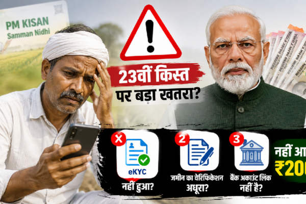 PM Kisan 23वीं किस्त पर बड़ा खतरा? ये 3 काम नहीं किए तो खाते में नहीं आएंगे ₹2000!