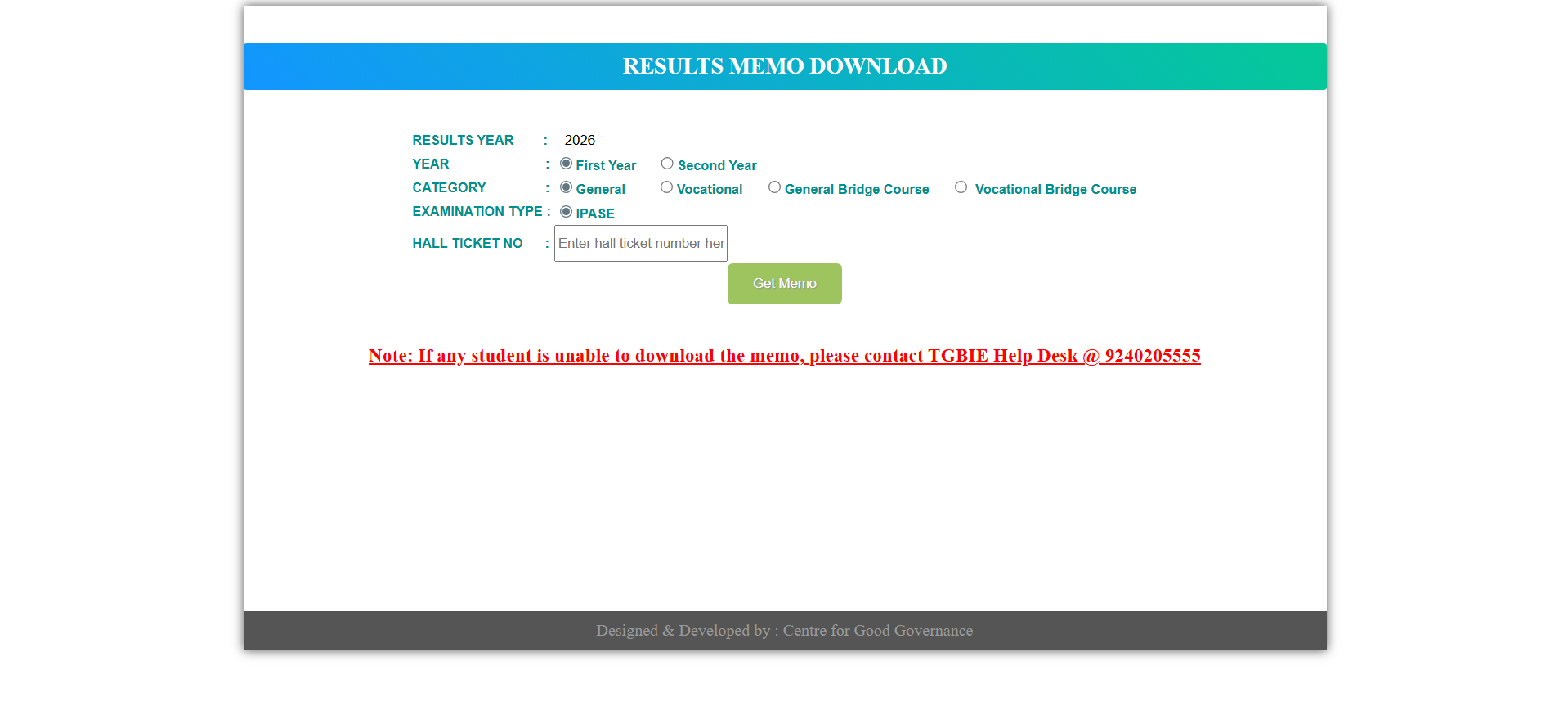 TG Inter Supplementary Result 2026