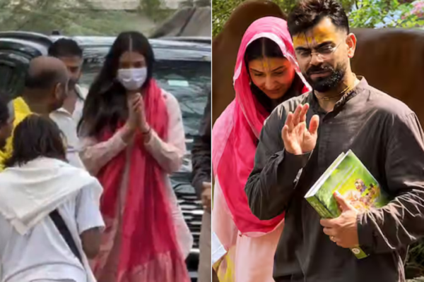 RCB की IPL 2026 जीत के बाद वृंदावन पहुंचे विराट कोहली और अनुष्का शर्मा, प्रेमानंद महाराज से लिया आशीर्वाद