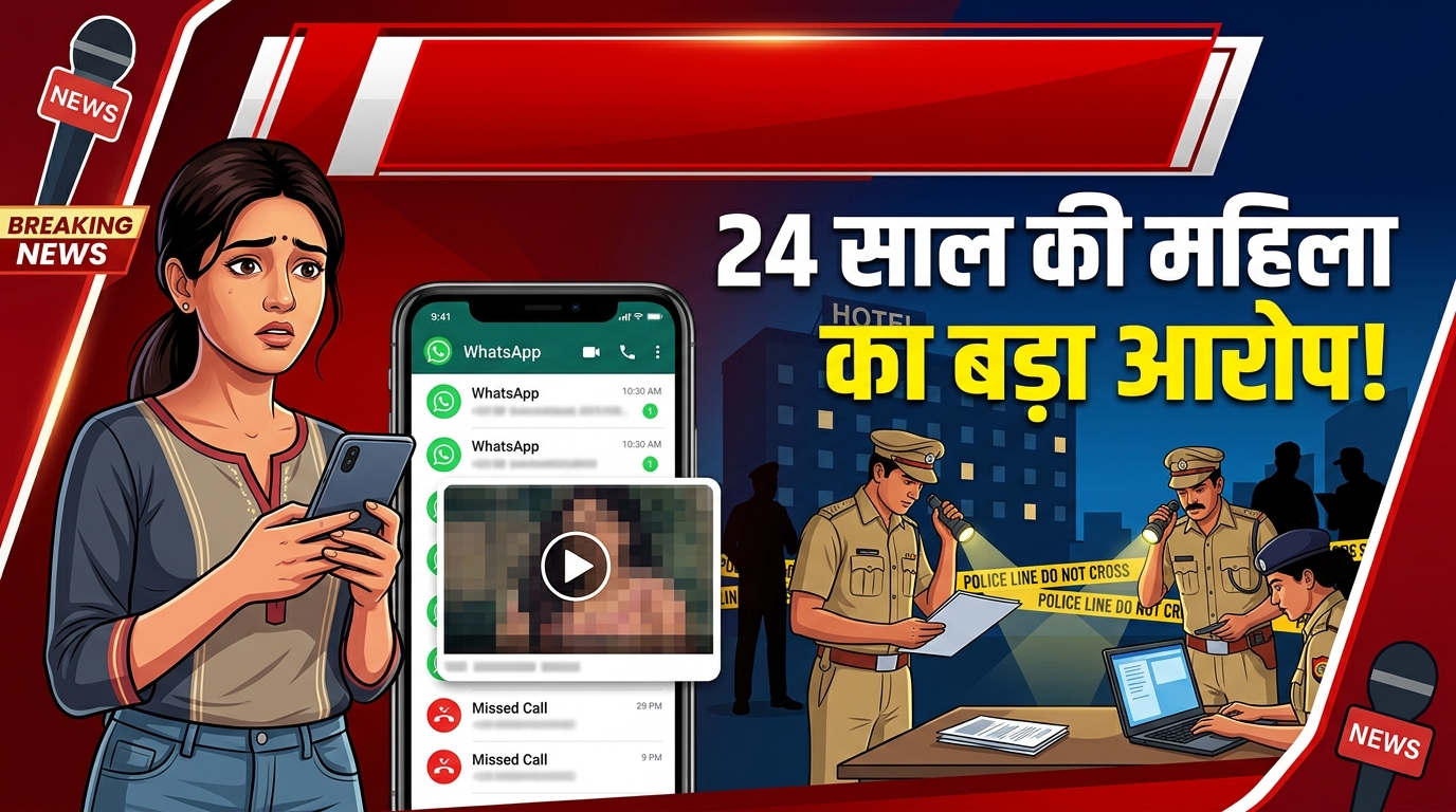 woman holding smartphone worried 202606151706 नागपुर में महिला ने लगाए रेप