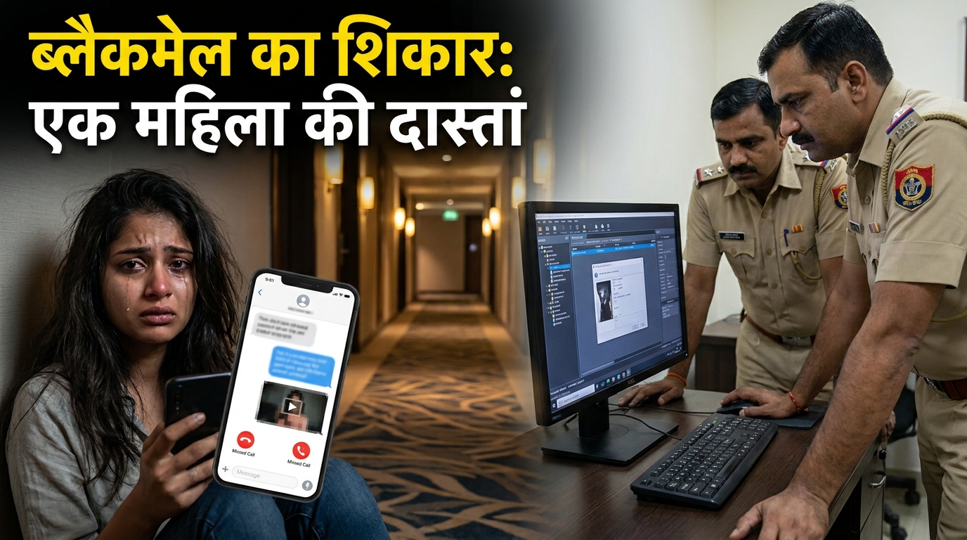 woman worried holding smartphone 202606151702 नागपुर में महिला ने लगाए रेप